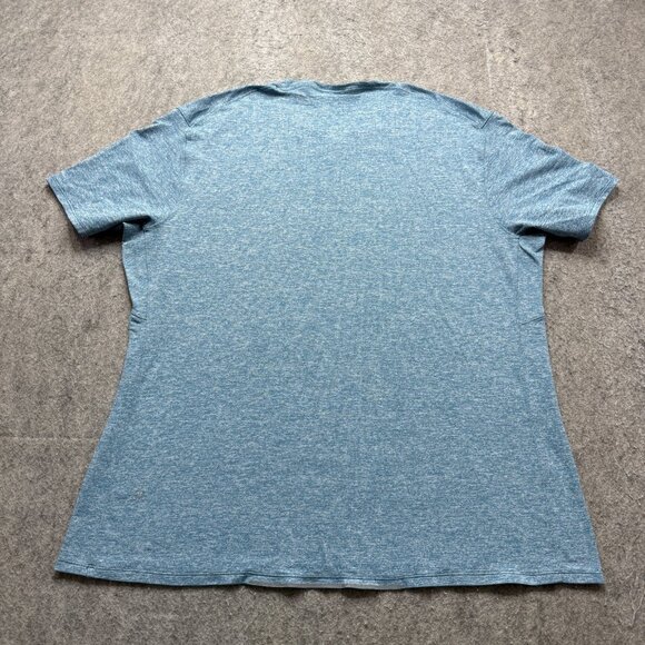Lululemon Training T-Shirt Men XL Blue Short Sleeve Crew Neck 48" x 29" b027 - Picture 6 of 11